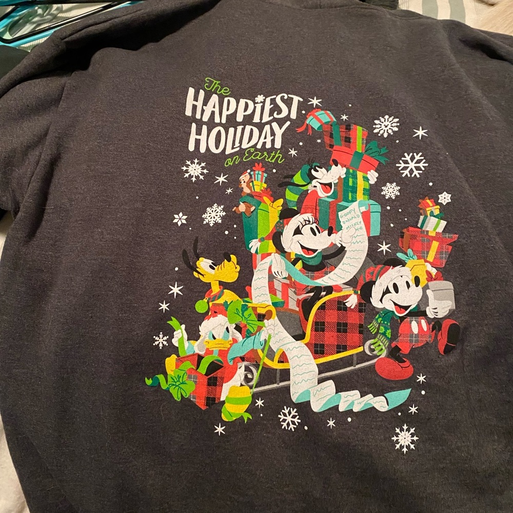 Disneyland 2018 holiday zip hoodie